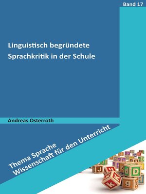 cover image of Linguistisch begründete Sprachkritik in der Schule